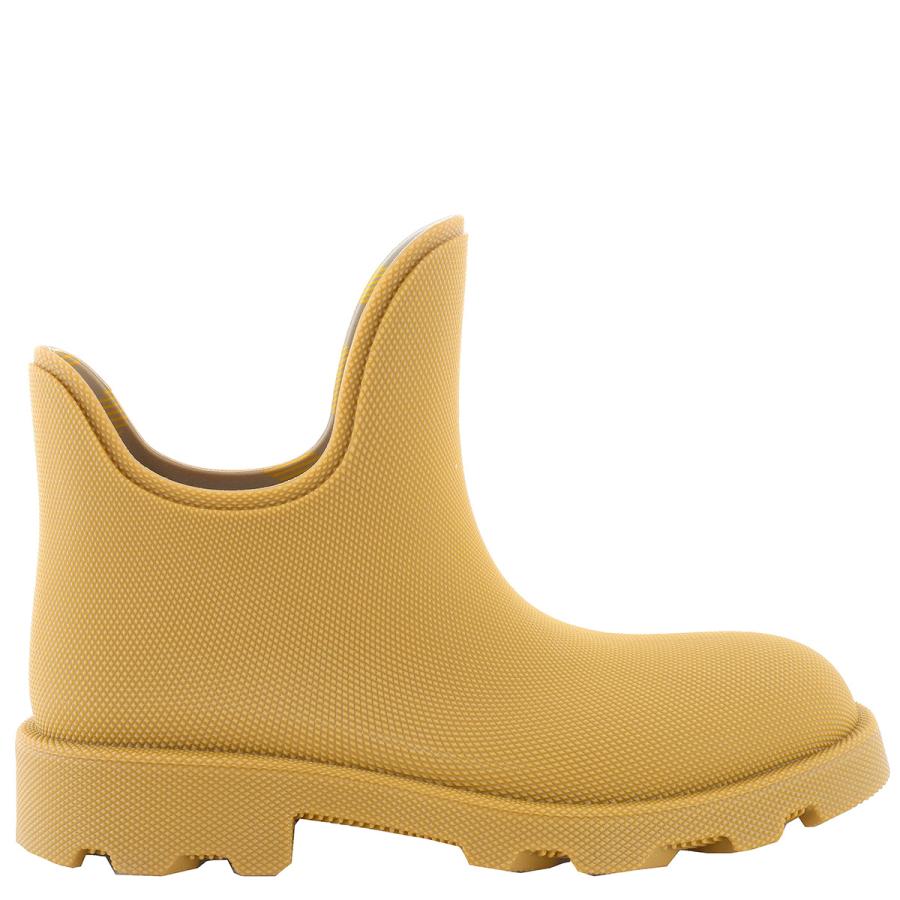 Burberry Mens Water-Resistant Pebbled Rubber Rainboots by BURBERRY