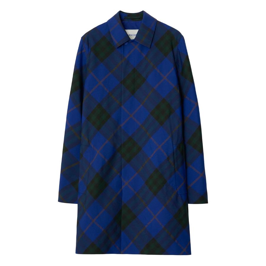 Burberry Mid Length Check Car Coat by BURBERRY
