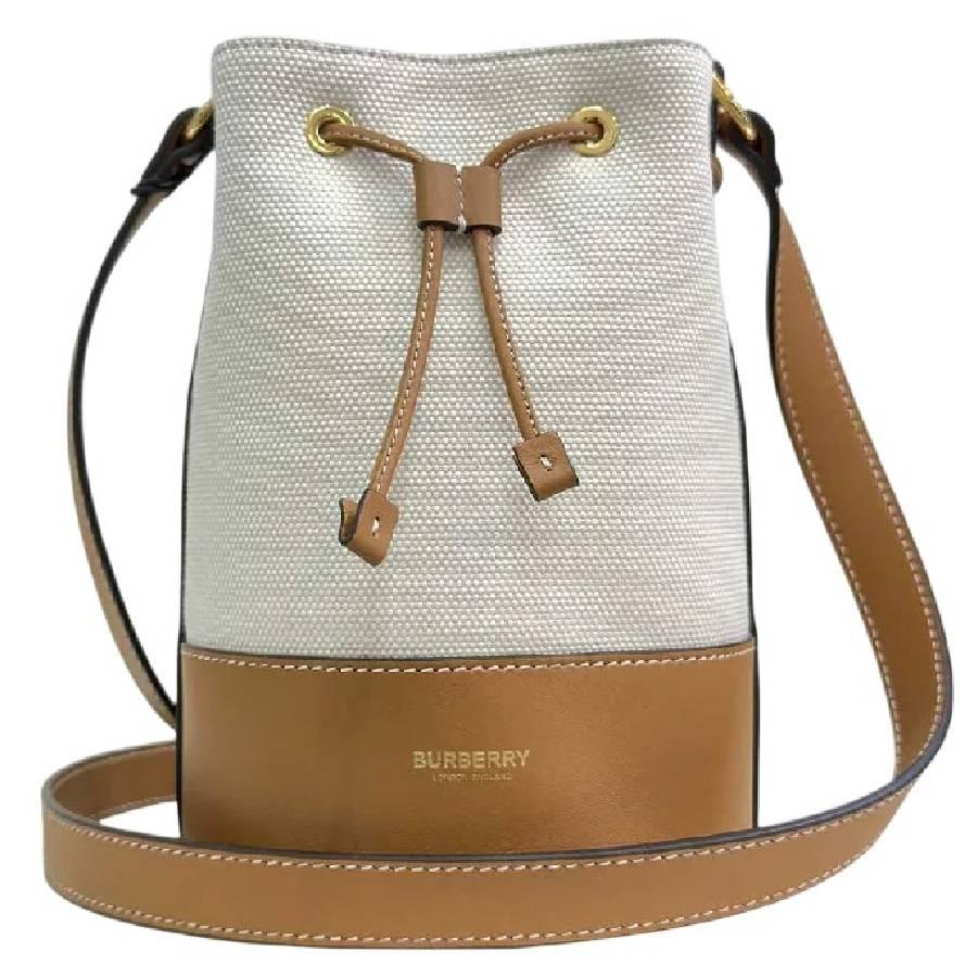 Burberry Mini Canvas Bucket Bag by BURBERRY