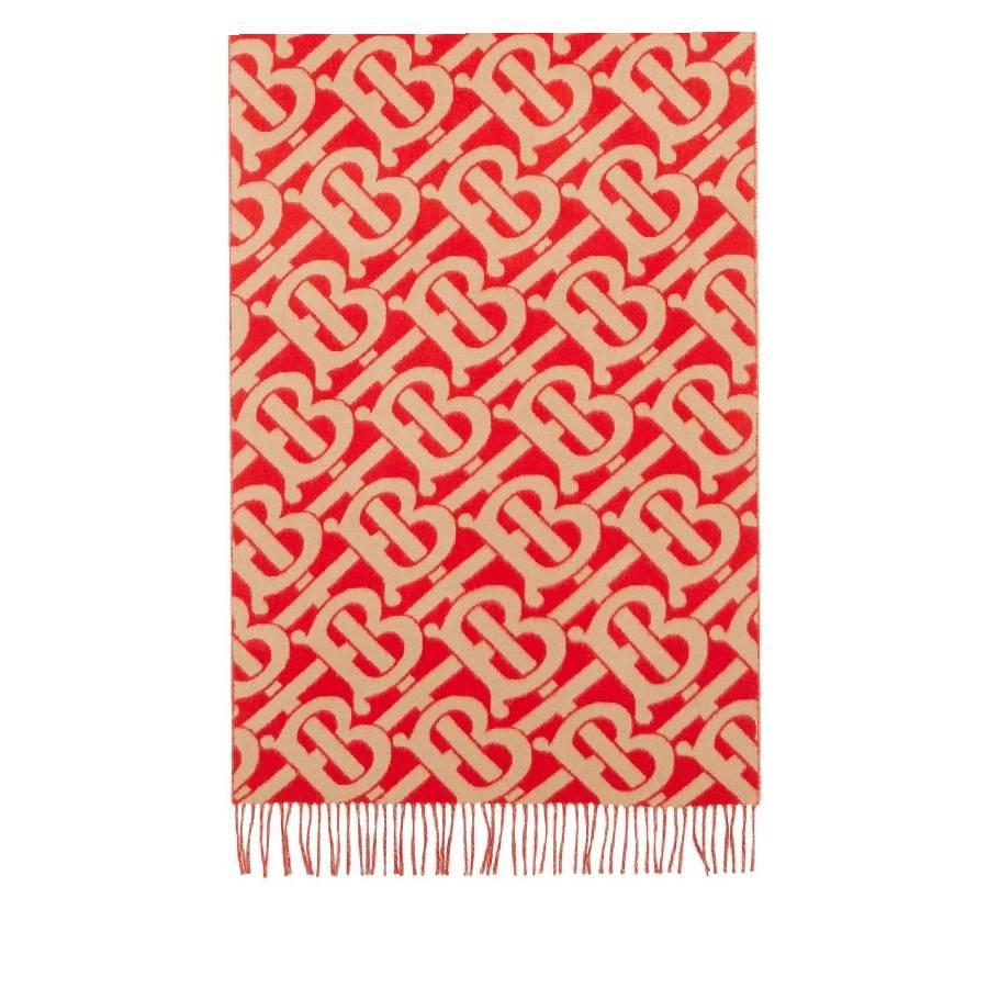 Burberry Monogram Cashmere Jacquard Scarf by BURBERRY