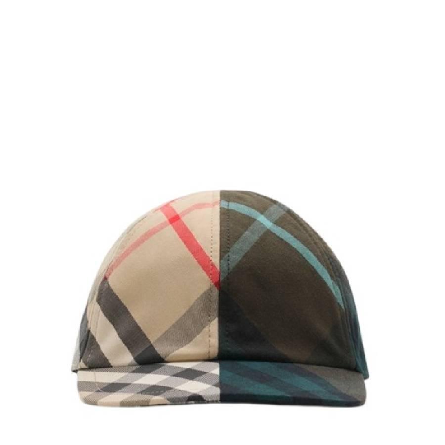 Burberry Multicolor Check Pattern Cotton Baseball Hat by BURBERRY
