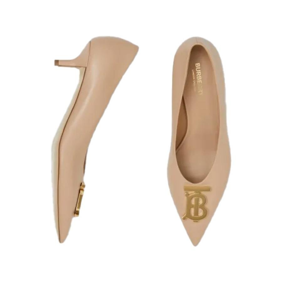 Burberry Nude Madelina 40 TB Monogram Pumps by BURBERRY