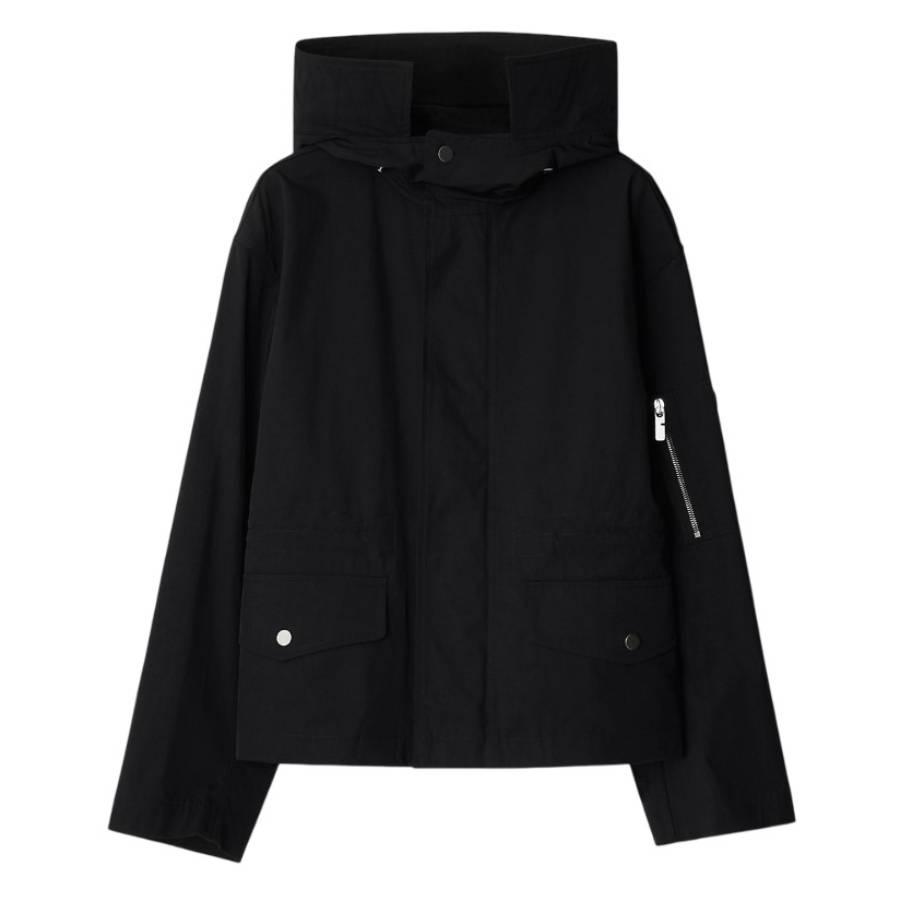 Burberry Nylon Cotton Short Hooded Parka by BURBERRY