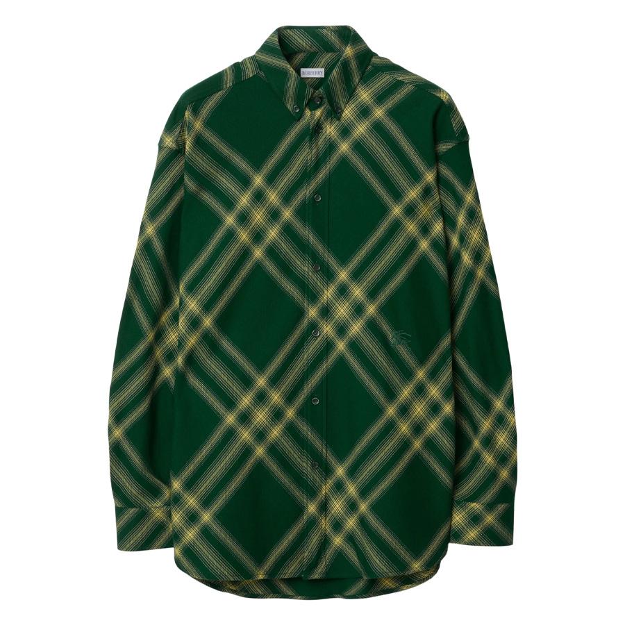Burberry Ombre Check EKD Wool Shirt by BURBERRY