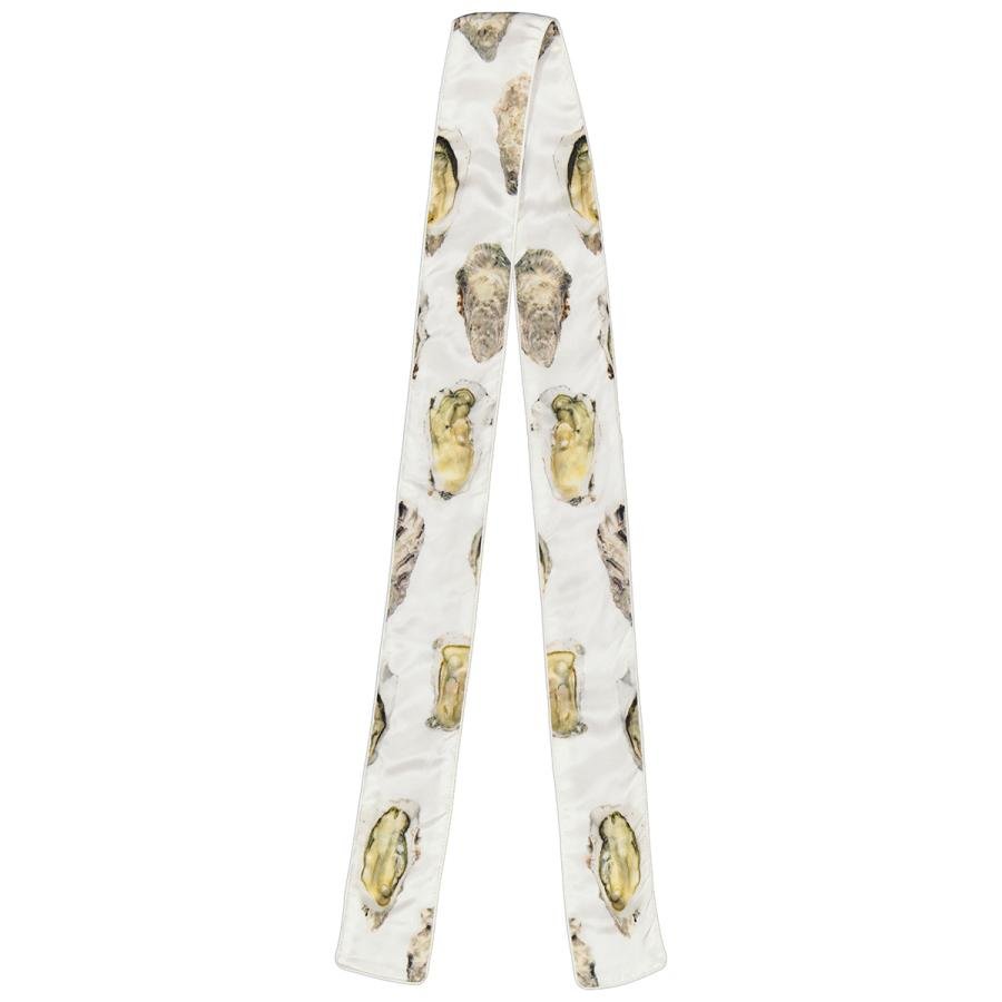 Burberry Oyster Pearl Print Silk Scarf by BURBERRY