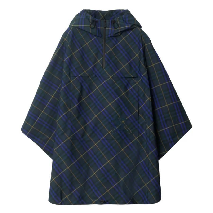 Burberry Packaway Check Printed Twill Cape by BURBERRY