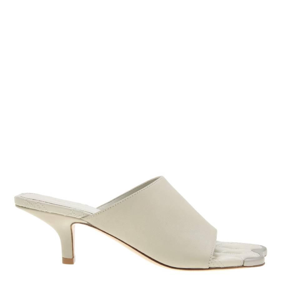 Burberry Plaster Leather Duck 55 Mules by BURBERRY