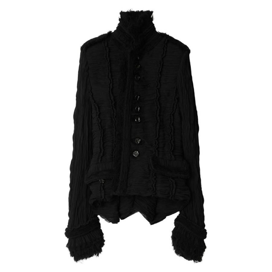 Burberry Pleated Silk Tailored Jacket by BURBERRY