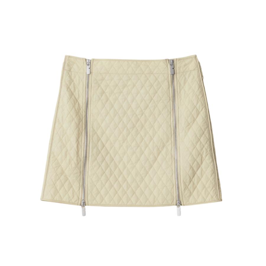 Burberry Quilted Polyester Mini Skirt by BURBERRY