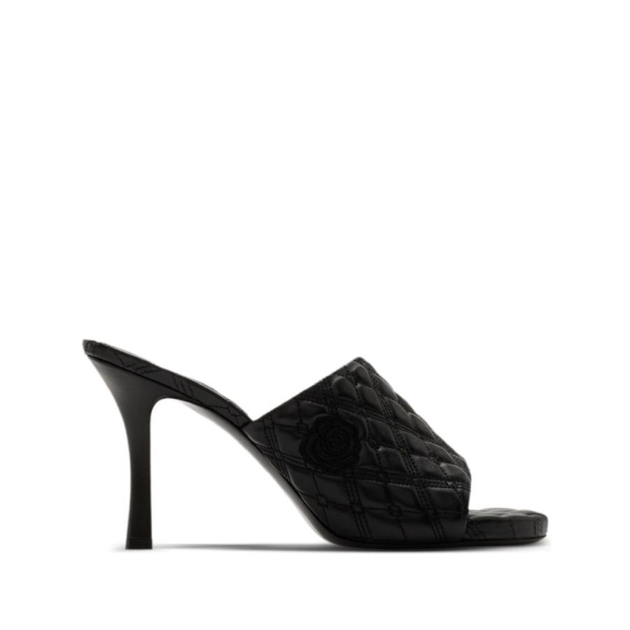Burberry Quilted Slip-On Lambskin Mules by BURBERRY
