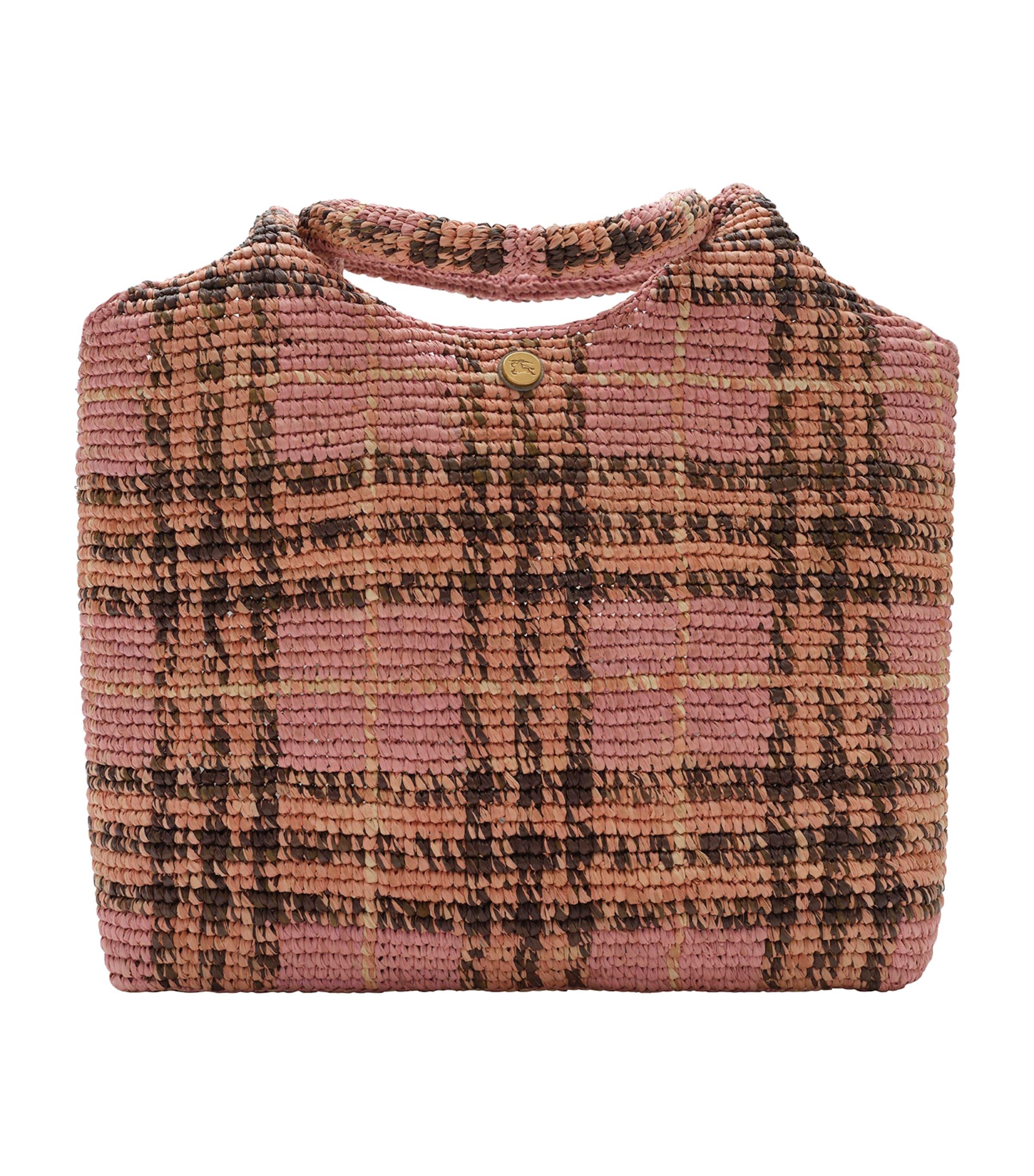 Burberry Raffia Margate Tote Bag by BURBERRY