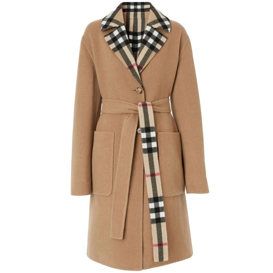 Burberry Reversible Belted Waist Wool Coat by BURBERRY