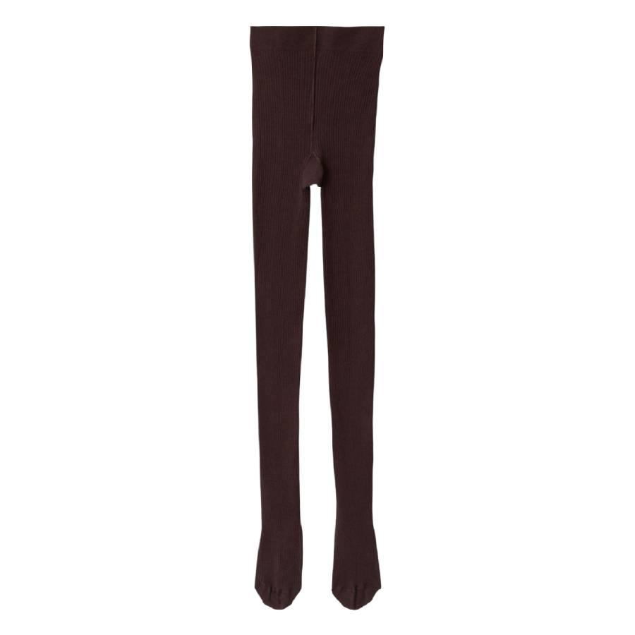Burberry Ribbed Fine Wool Blend Tights by BURBERRY