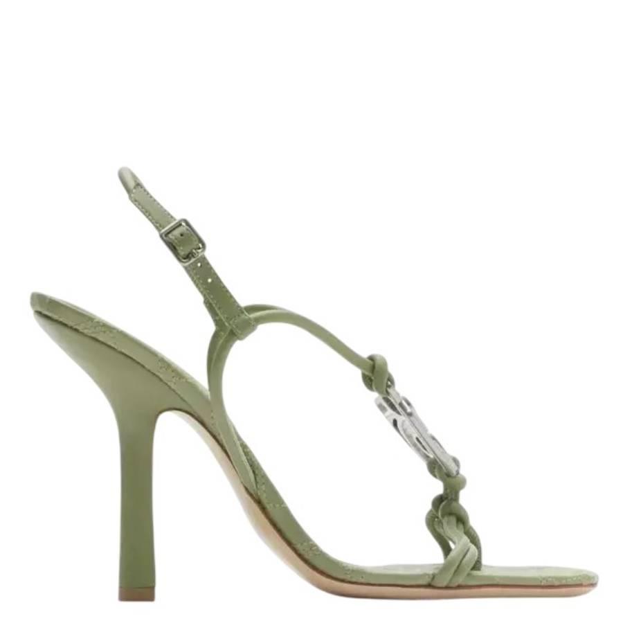 Burberry Ronda 105 Leather Sandals by BURBERRY