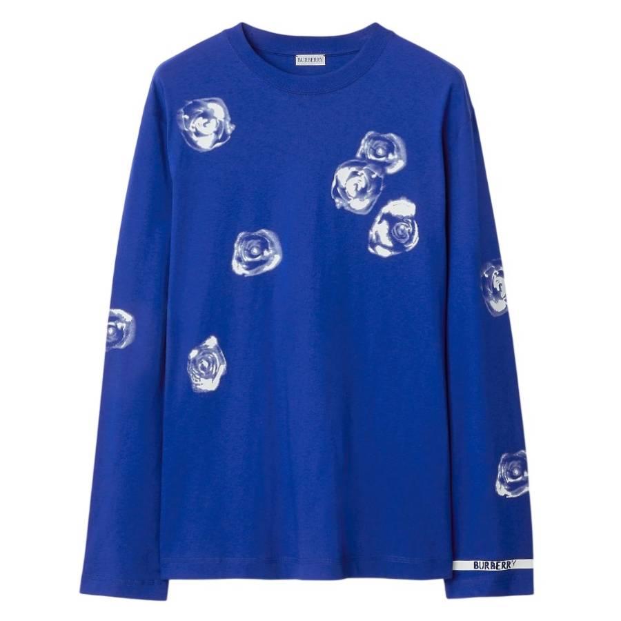 Burberry Rose Cotton Long-Sleeved T-Shirt by BURBERRY