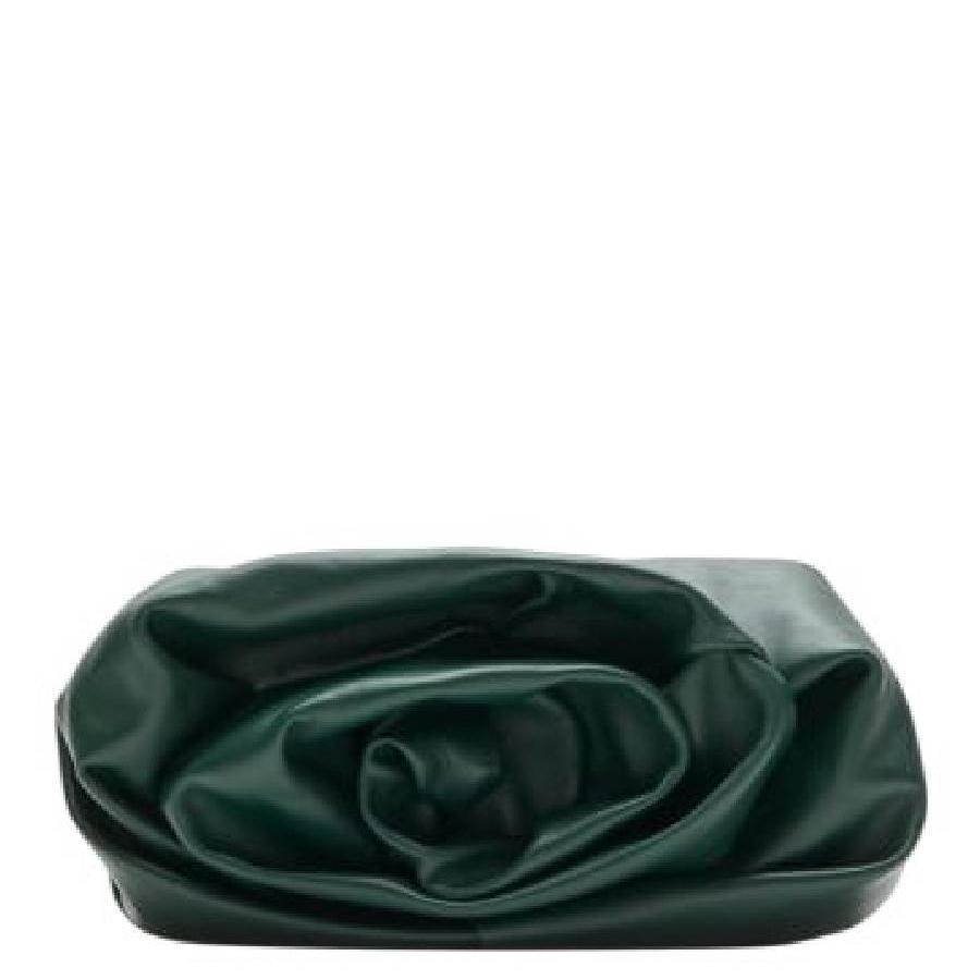 Burberry Rose Motif Leather Clutch by BURBERRY