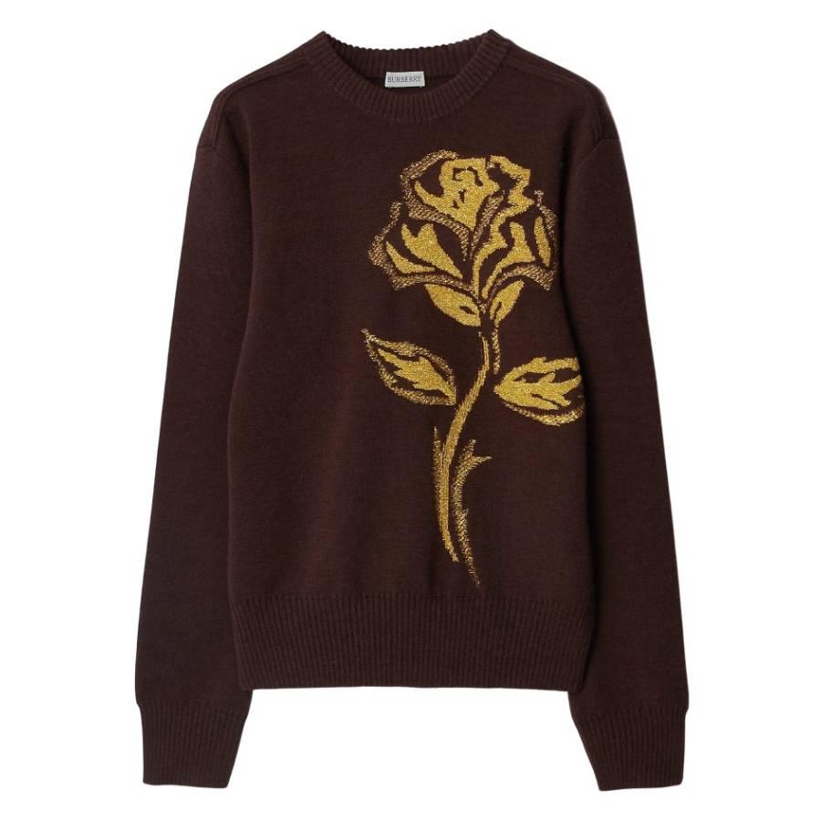 Burberry Rose Wool Blend Sweater by BURBERRY