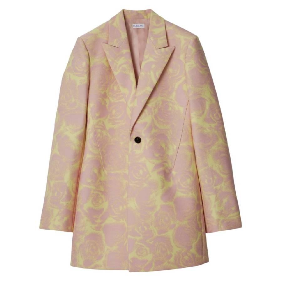 Burberry Rose Wool Tailored Jacket by BURBERRY