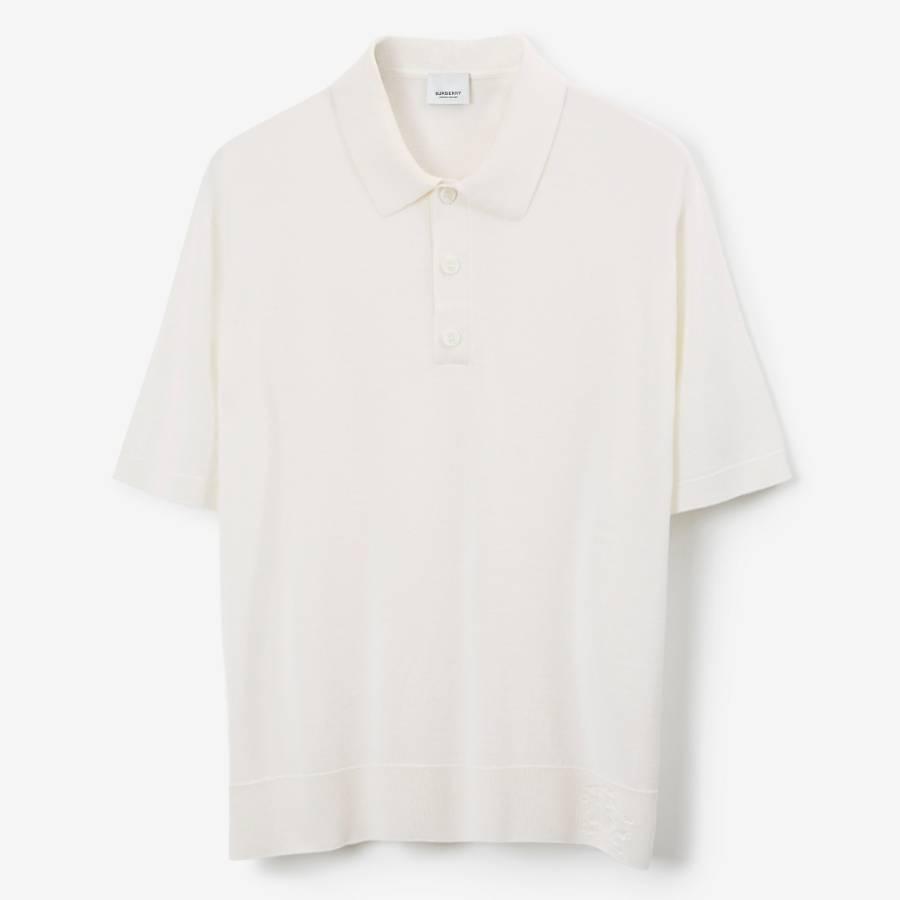 Burberry Rowanson Wool Silk Polo Shirt by BURBERRY