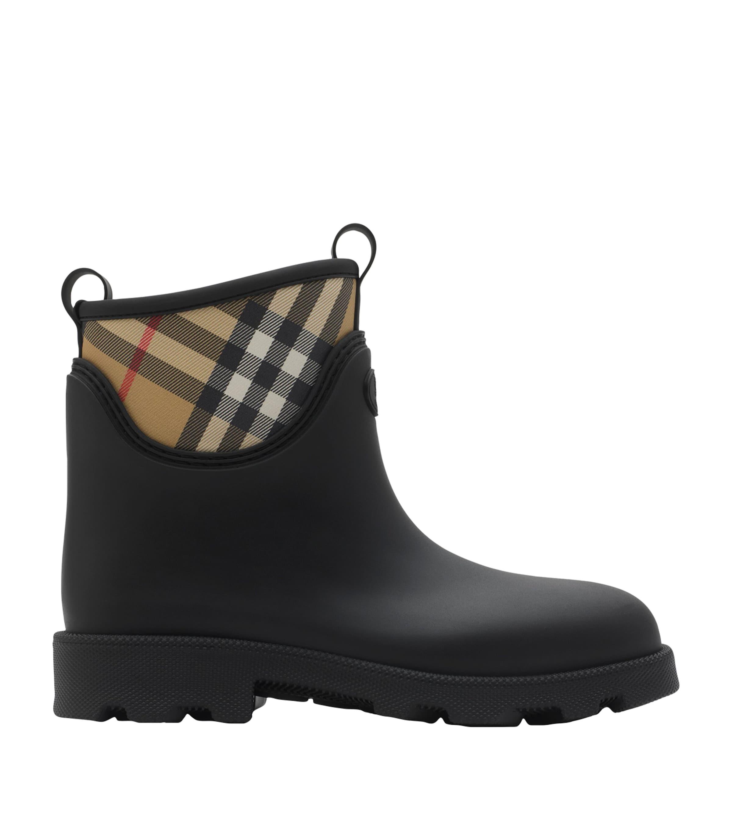 Burberry Rubber Nova Check Rain Boots by BURBERRY