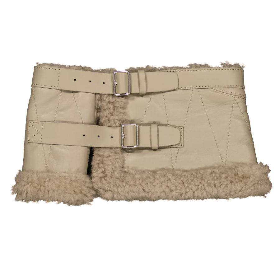 Burberry Shearling Buckled Collar by BURBERRY