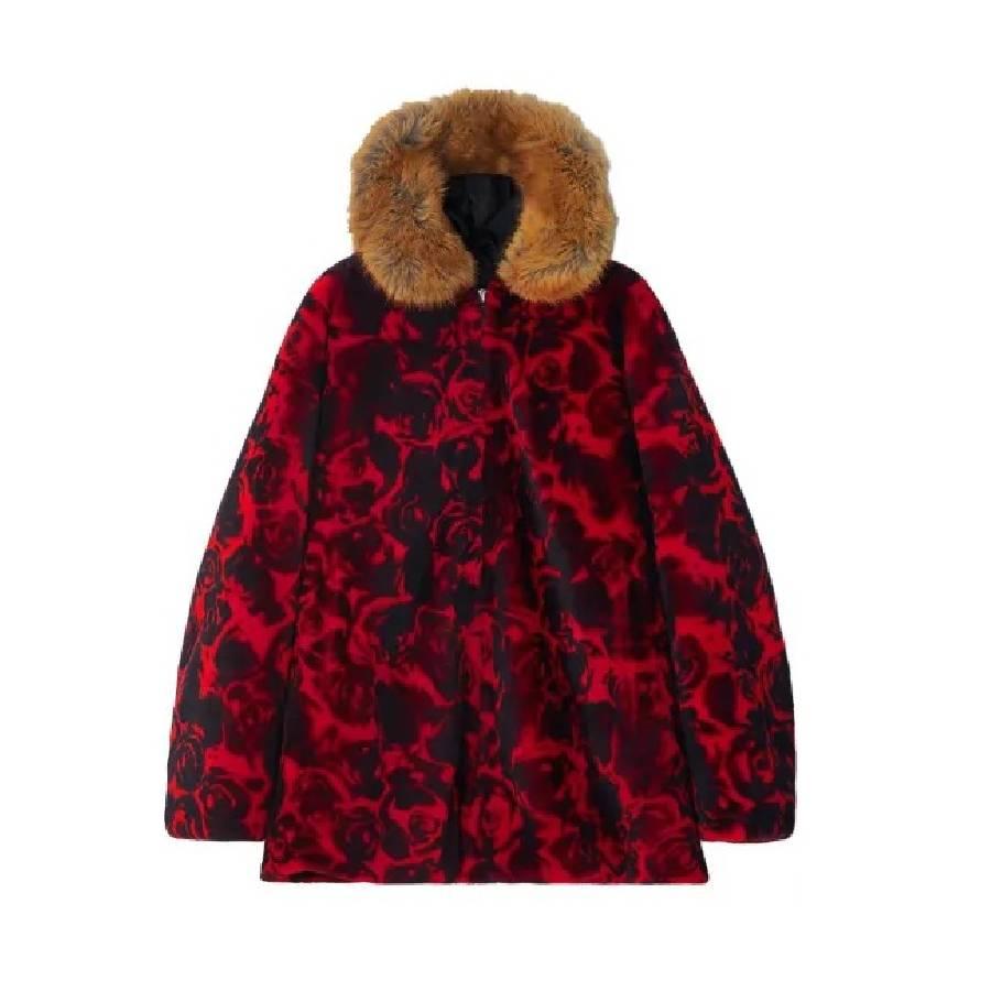 Burberry Shearling Jacket With Floral Print by BURBERRY