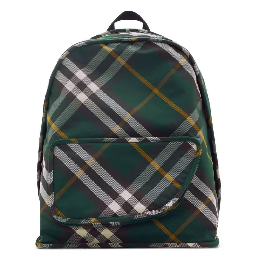 Burberry Shield Check Pattern Woven Backpack by BURBERRY