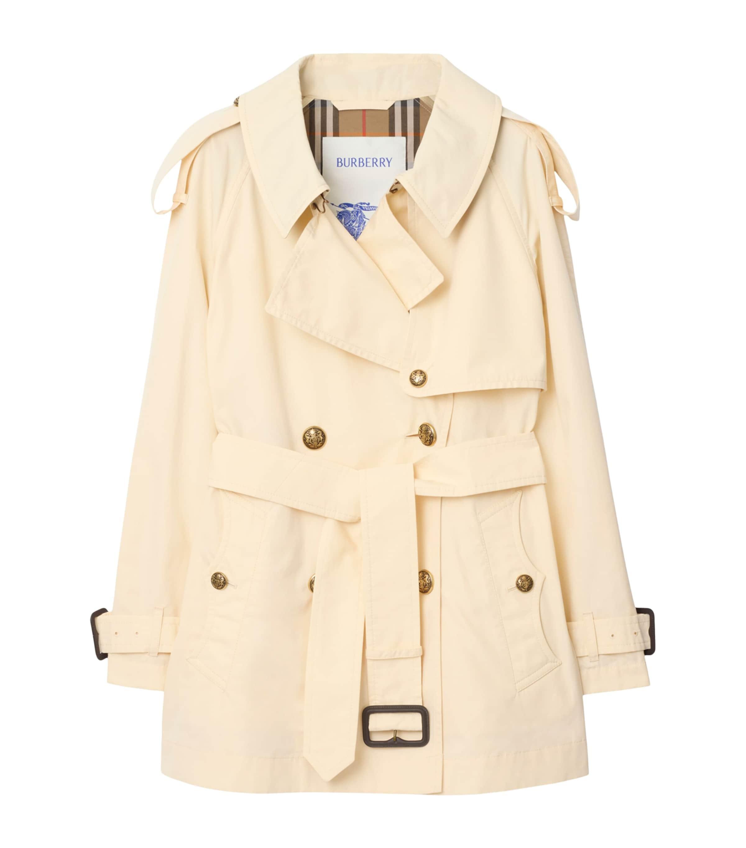 Burberry Short Gabardine Fitzrovia Trench Coat by BURBERRY