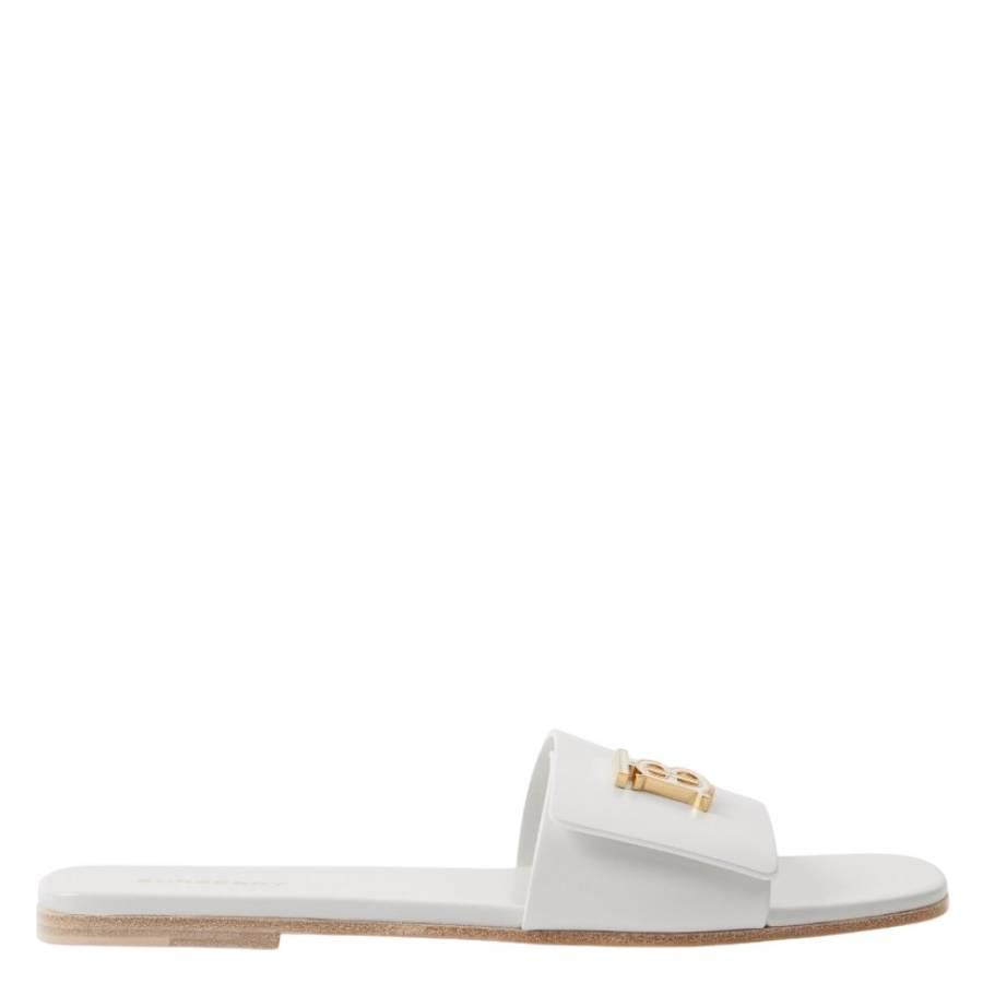 Burberry Sloane Monogram Motif Leather Slides by BURBERRY