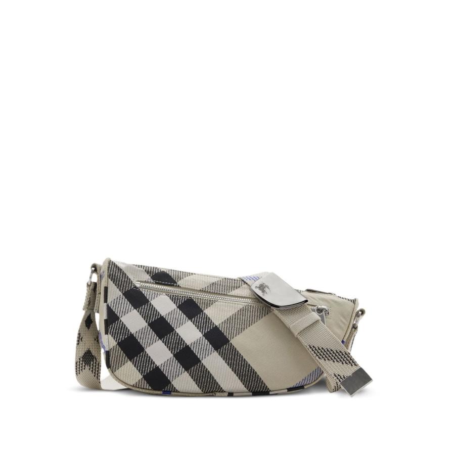 Burberry Small Shield Checked Pattern Messenger Bag by BURBERRY