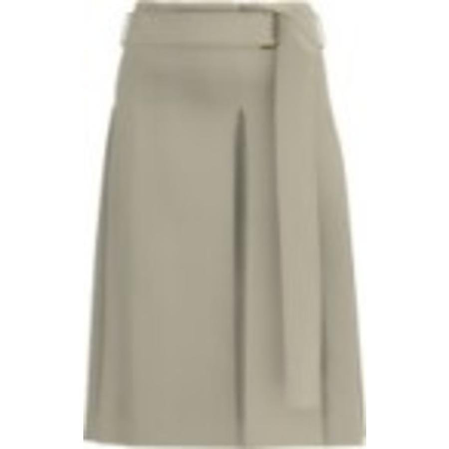 Burberry Soft Taupe Alicia Belted Skirt by BURBERRY