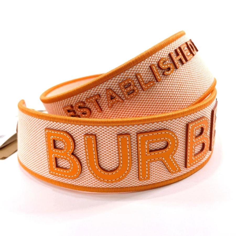 Burberry Softapricot/Deeporan Pocket Bag Logo Strap by BURBERRY