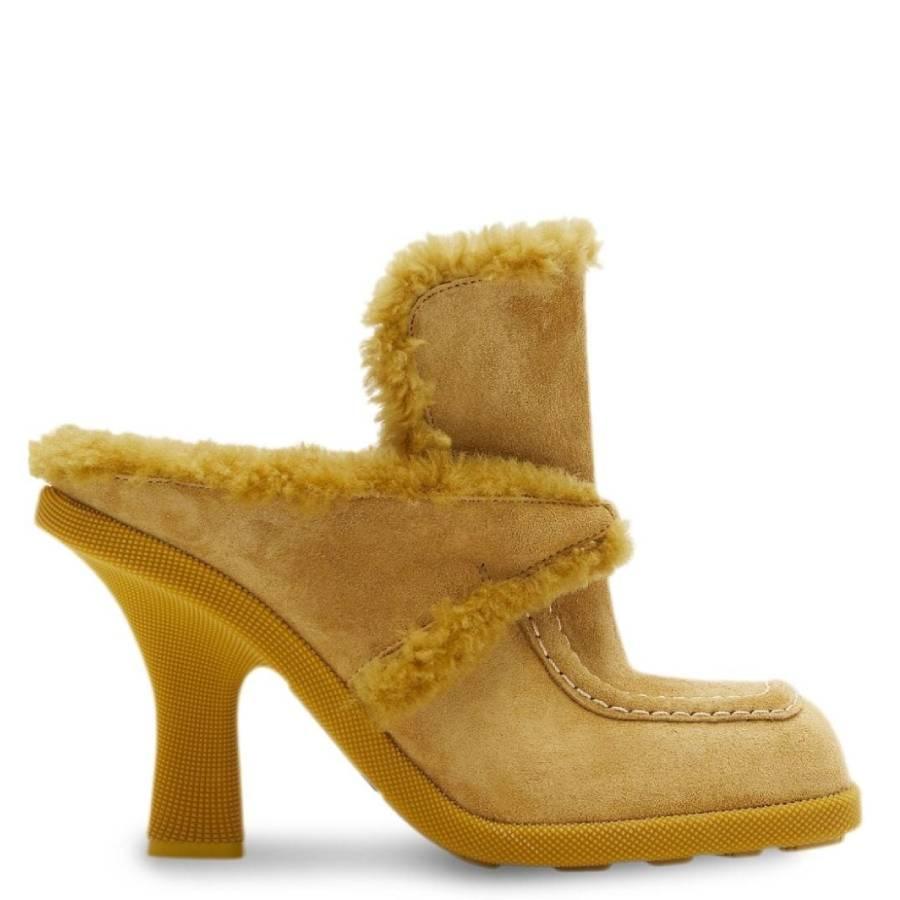 Burberry Square-Toe Highland Mules by BURBERRY