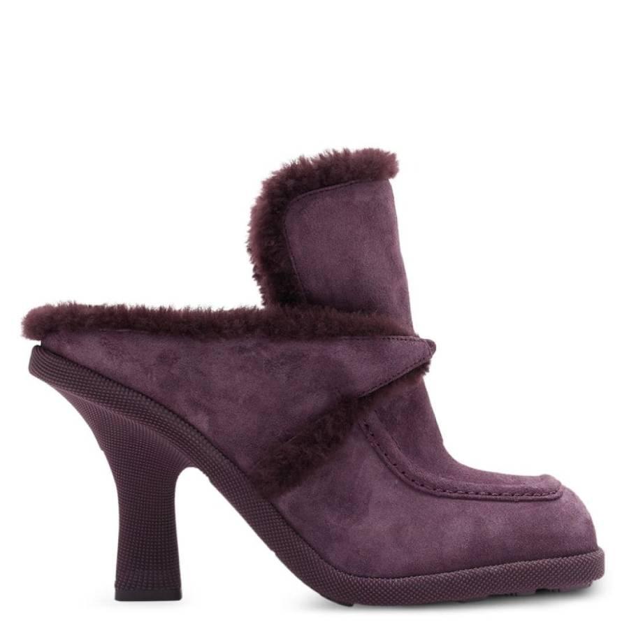 Burberry Square-Toe Highland Mules by BURBERRY