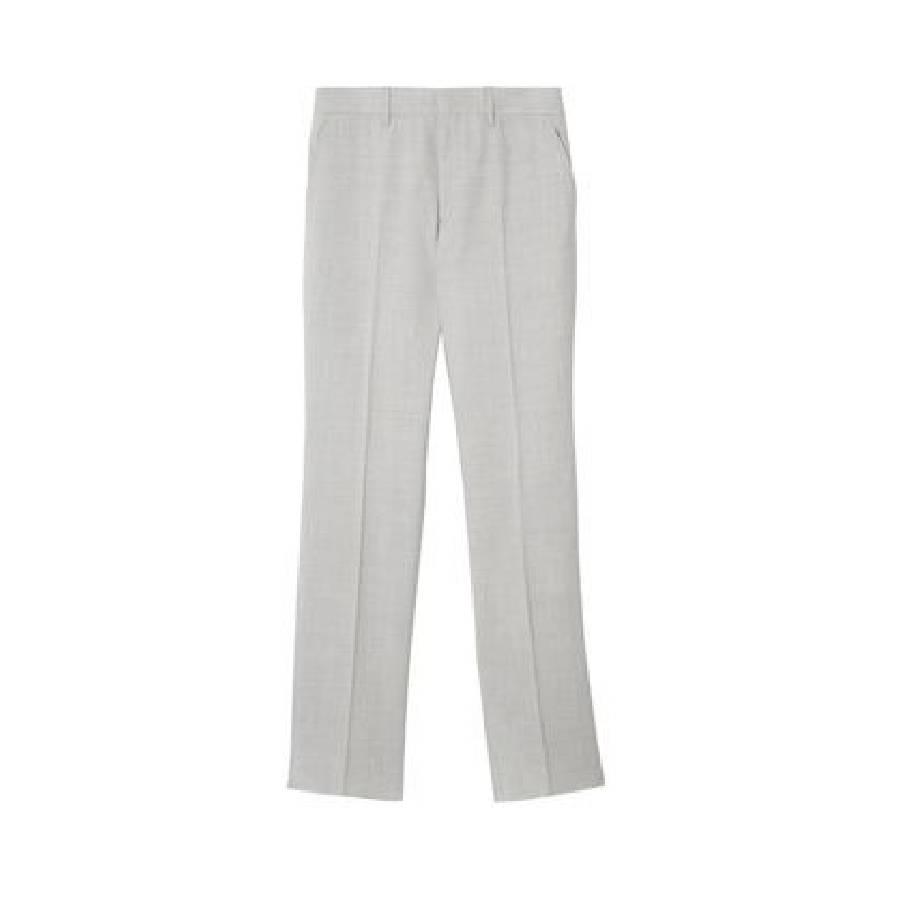 Burberry Straight Leg Tailored Wool Trousers by BURBERRY