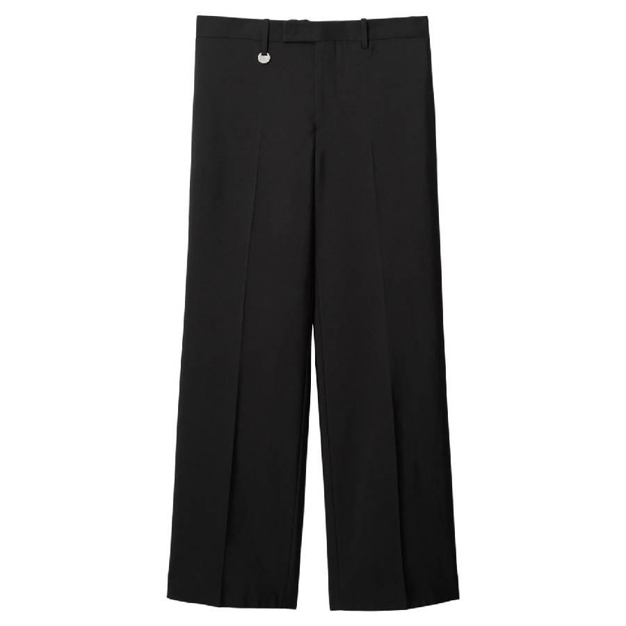 Burberry Straight-Leg Wool Blend Trousers by BURBERRY