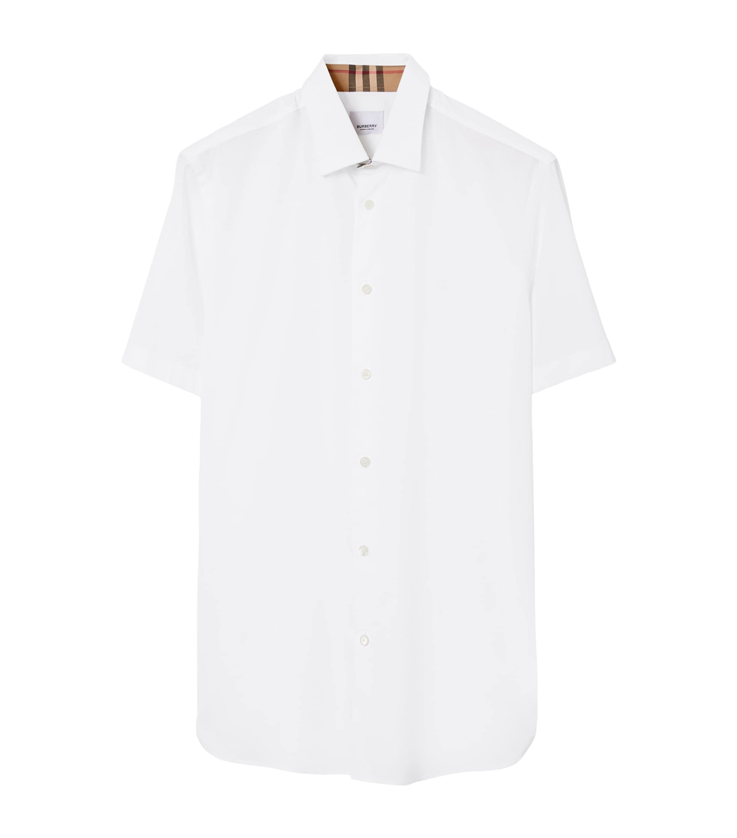 Burberry Stretch-Cotton Short-Sleeve Shirt by BURBERRY