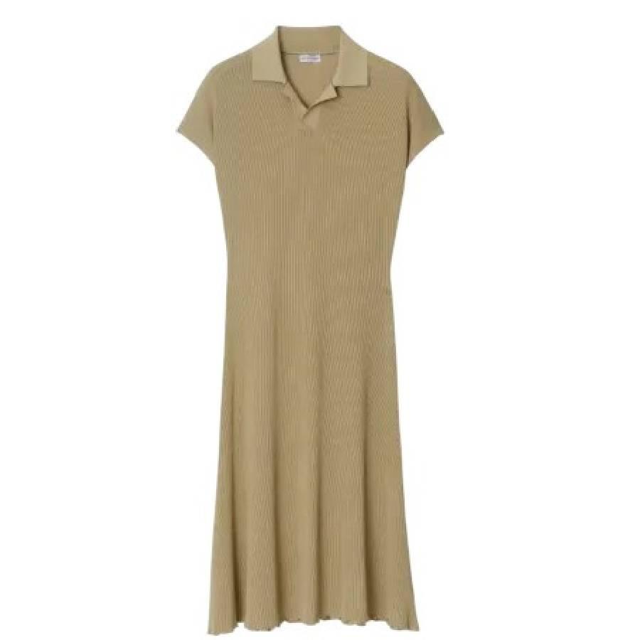 Burberry Stretch Design Polo Collar Dress by BURBERRY