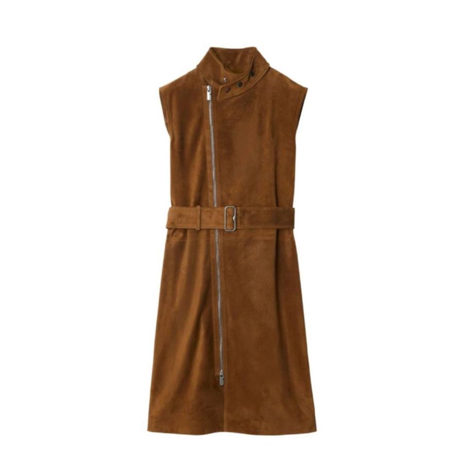 Burberry Suede Sleeveless Dress by BURBERRY