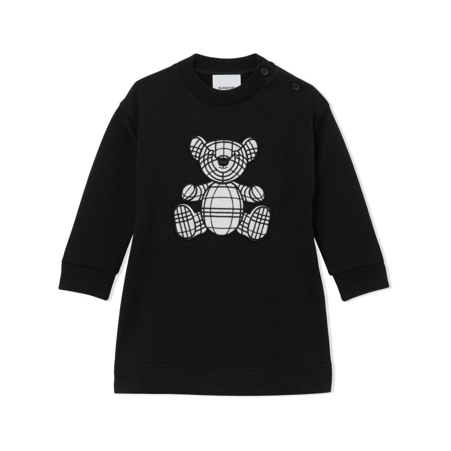 Burberry Talbot Kids Embroidered Bear Cotton Sweater Dress by BURBERRY