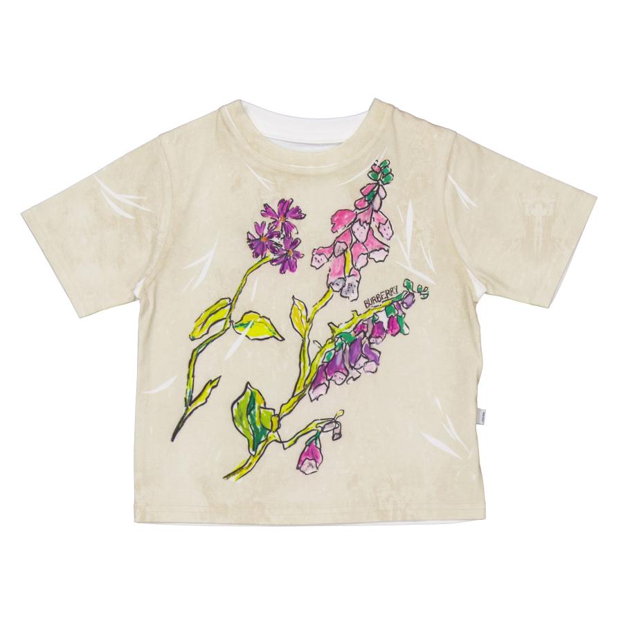 Burberry Toddler Cedar Foxglove Cotton T-Shirt by BURBERRY