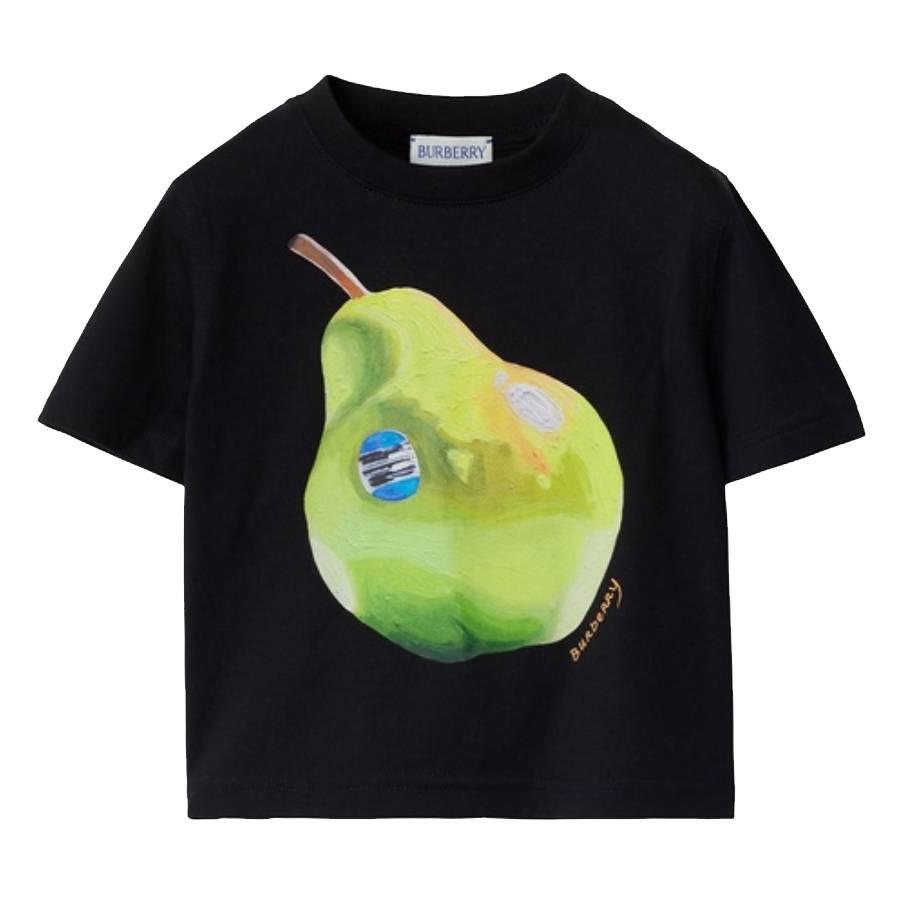 Burberry Toddler Cedar Pear Print Cotton T-Shirt by BURBERRY