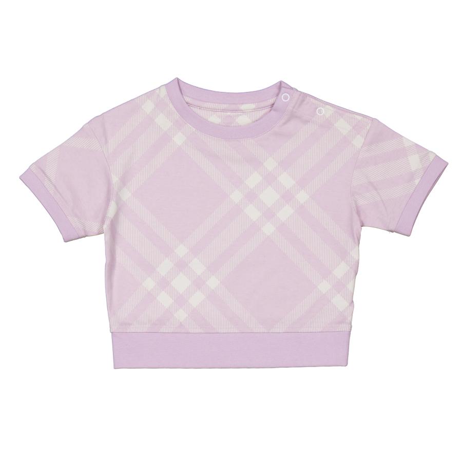 Burberry Toddler Check Print Cotton Jersey T-Shirt by BURBERRY