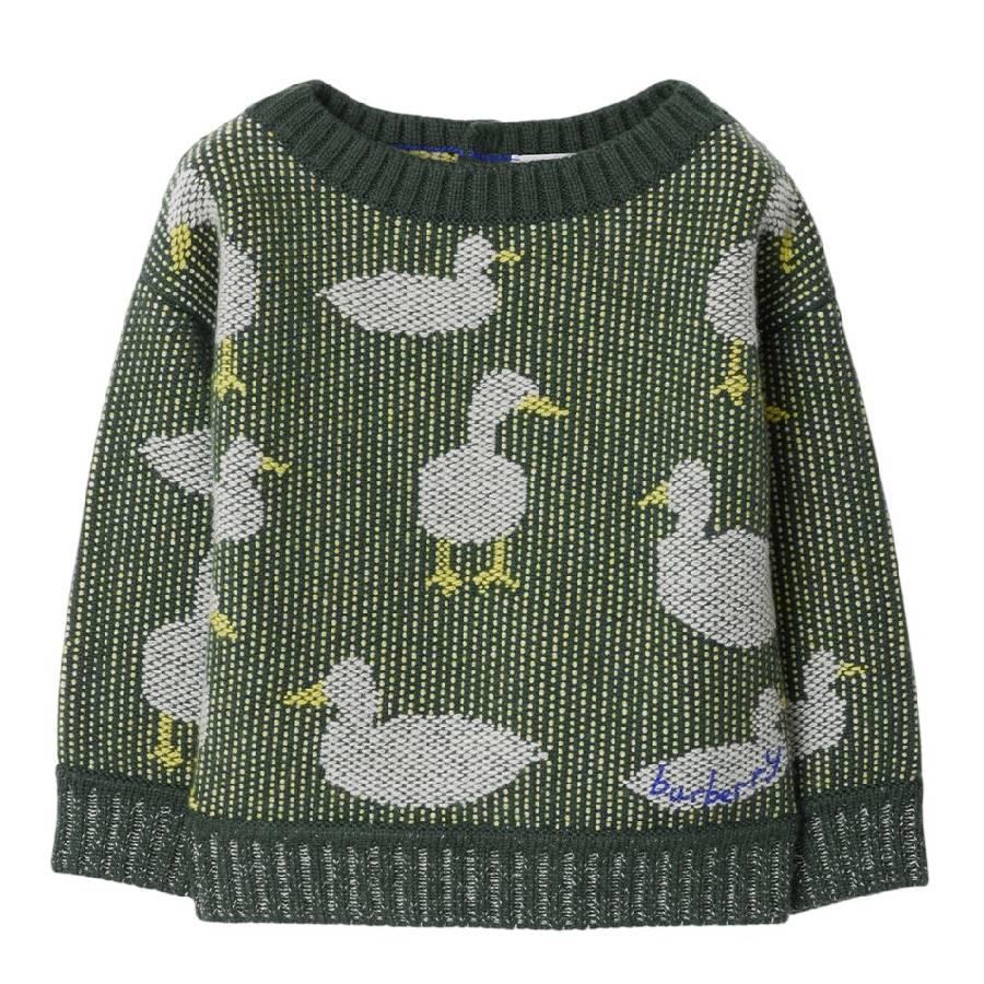 Burberry Toddler Patrick Duck Jacquard Sweater by BURBERRY