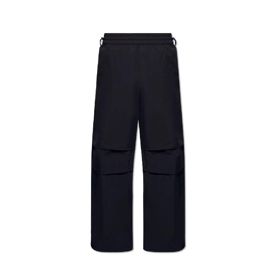 Burberry Wide Leg Equestrian Knight Track Pants by BURBERRY
