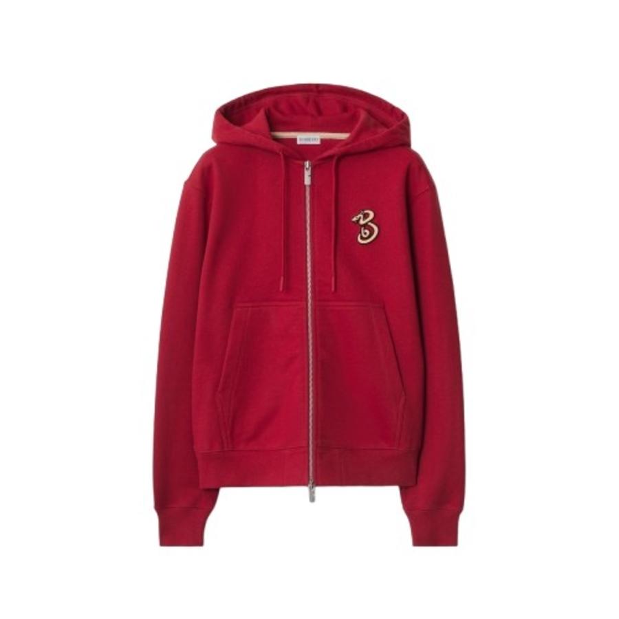 Burberry Womens B Snake Cotton Zip Hoodie by BURBERRY