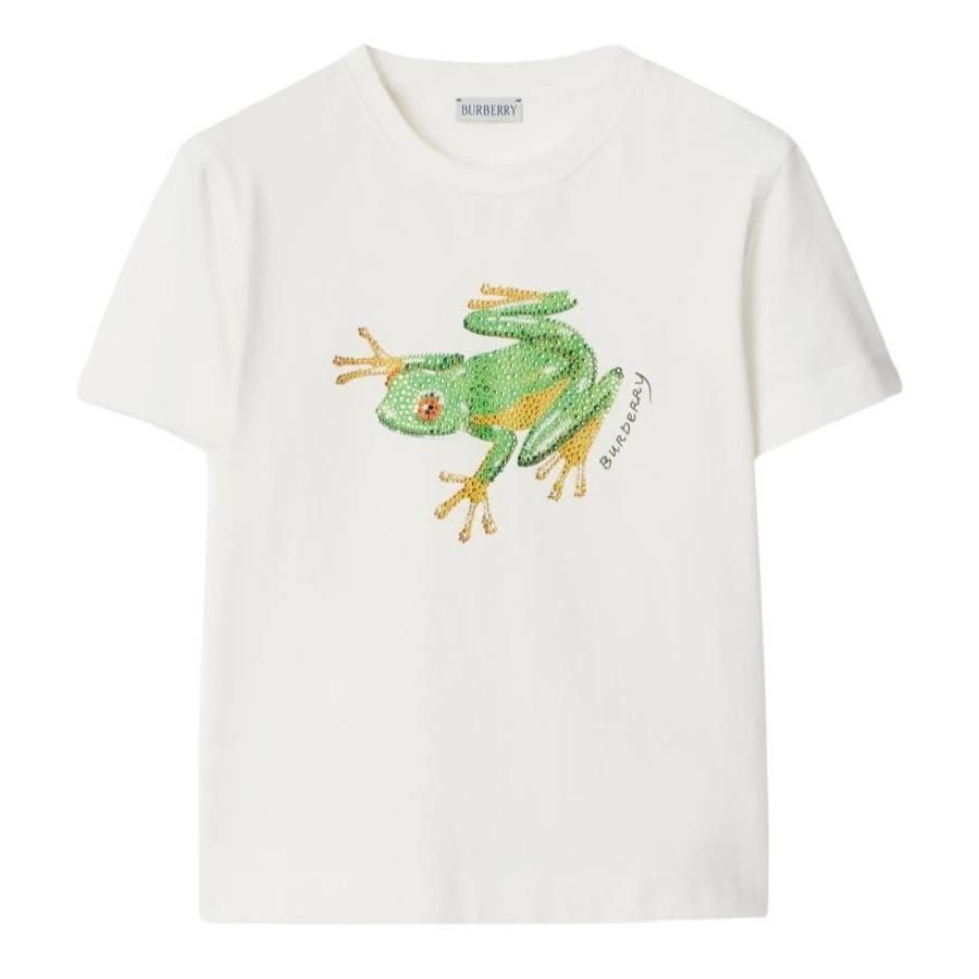 Burberry Womens Embellished Frog T-Shirt by BURBERRY