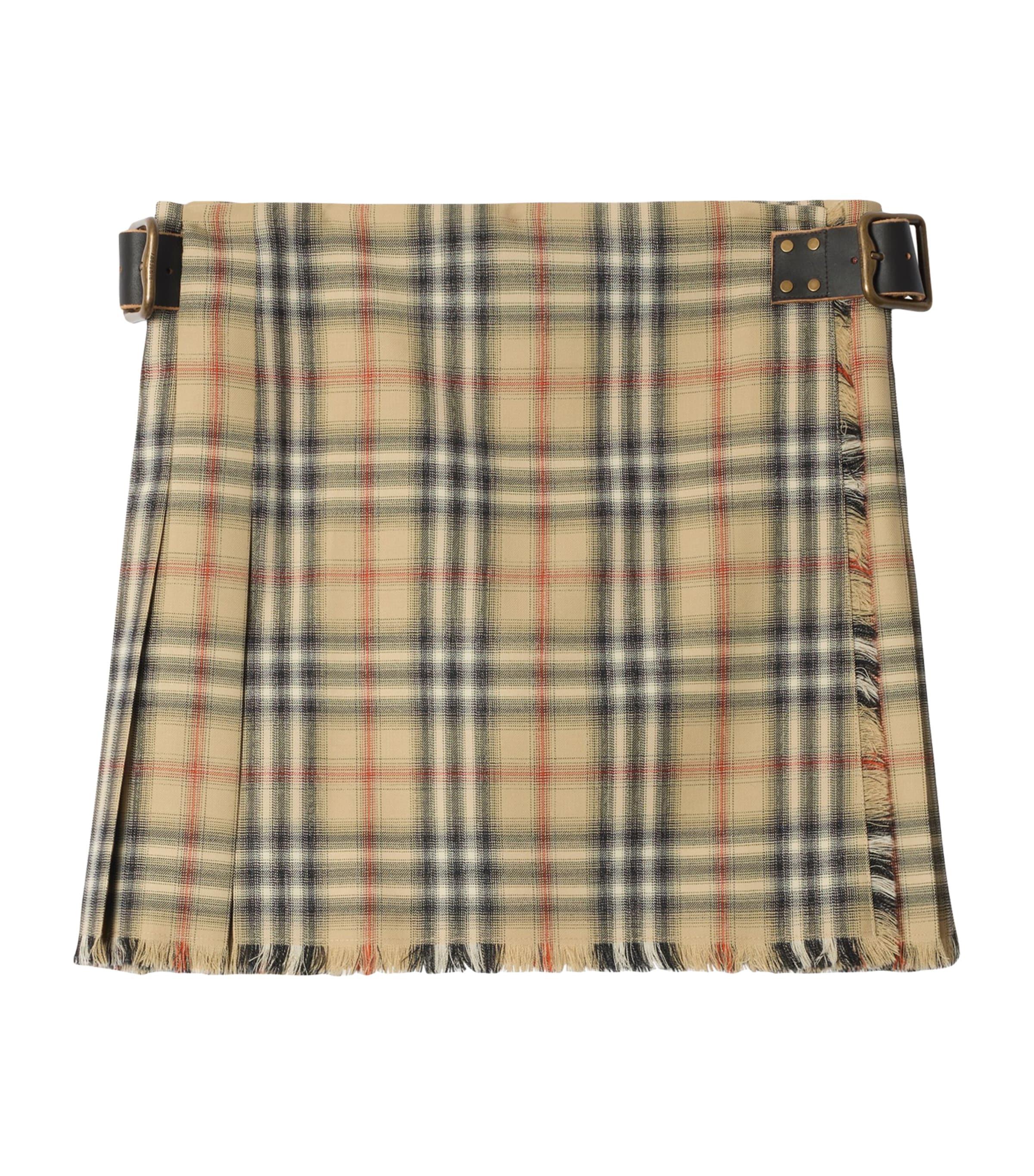 Burberry Wool Check Mini Kilt by BURBERRY