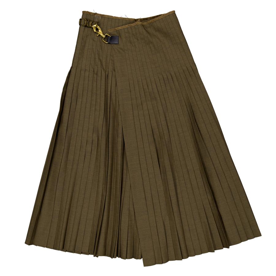 Burberry Wool Mohair Maxi Kilt by BURBERRY