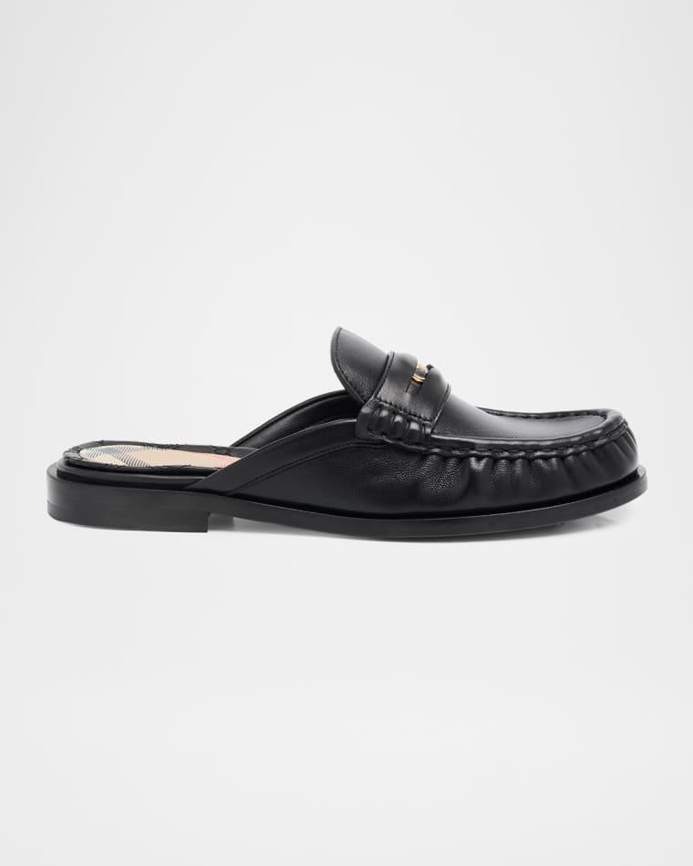 Cadet Leather Mules by BURBERRY